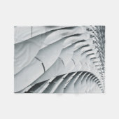 White and gray building structure フリースブランケット (正面(横))