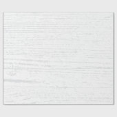 White And Gray Wood Grain ラッピングペーパー (フラット)