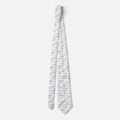White and Grey Classic Helicopter ネクタイ (裏面)