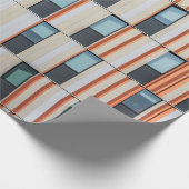 White and orange building ラッピングペーパー (角)