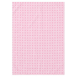 White and Pink Cane Webbing テーブルクロス