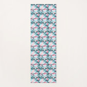 White And Pink Lotus Yoga Mat ヨガマット (正面)