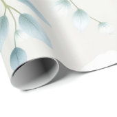 White Anemone & Eucalyptus Easter  ラッピングペーパー (ロールコーナー)