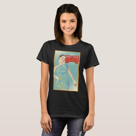 White Angel Rum Vintage Design Tシャツ (正面フル)