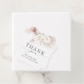 White Anthurium Flowers 結婚's Thank You フェイバータグ (インサイチュ)
