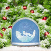 White Arctic Fox (Vulpes lagopus) Illustration  (クリスマス)