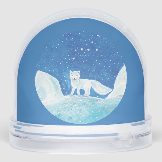 White Arctic Fox (Vulpes lagopus) Illustration  (裏面)