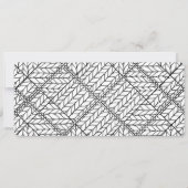 WHITE ARGYLE KNIT 4x9.25 フラットカード / 横向き カード (正面)