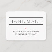 White Artisan Biz Modern Design QR & Social 名刺 (正面)