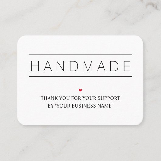 White Artisan Biz Modern Design QR & Social 名刺 (正面)