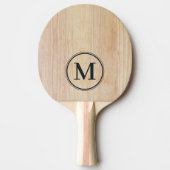 White Ash Wood Monogram 卓球ラケット (正面)