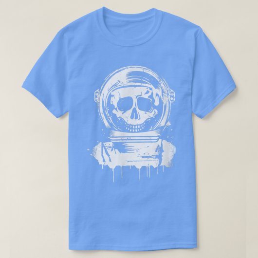 White astronaut graffiti tシャツ (デザイン正面)