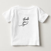 White Baby product  ベビーTシャツ (裏面)