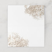 white baby's breath flowers プレイスカード (外部開封)