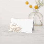 white baby's breath flowers プレイスカード (裏面)