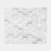 White background texture. 3d illustration, 3d ing. フリースブランケット (正面(横))