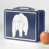 White Bear Drawing Lunch Boxes メタルランチボックス (インサイチュ)
