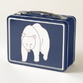 White Bear Drawing Lunch Boxes メタルランチボックス (裏面)