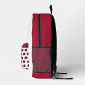 White Beetle プリントバックパック (右)