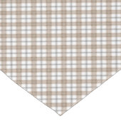 White beige black diagonal light checkered pattern テーブルクロス (アングル)