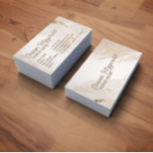 White & Beige Minimalist Interior Design Style 名刺