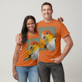 White Bellied Caique Parrot With Wood Block Toy Tシャツ (ユニセックス)
