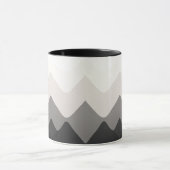 White Black and Gray mug マグカップ (中央)