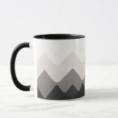 White Black and Gray mug マグカップ (左)