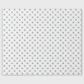 White & Black Bow Gift Wrapping Paper ラッピングペーパー (フラット)