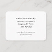 White & Black Bow Monogram 名刺 (裏面)