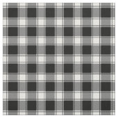 White & Black Buffalo Plaid ファブリック (見本)