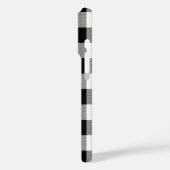 White Black Buffalo Plaid  Case-Mate iPhoneケース (裏面 / 左)