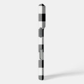 White Black Buffalo Plaid  Case-Mate iPhoneケース (裏面 / 右)