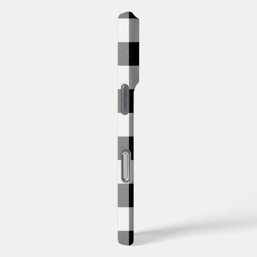 White Black Buffalo Plaid  Case-Mate iPhoneケース (裏面 / 右)
