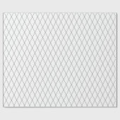 White & Black Diamond Gift Wrapping Paper ラッピングペーパー (フラット)