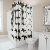 White black dot pattern. shibori circle seamless.  シャワーカーテン (インサイチュ)