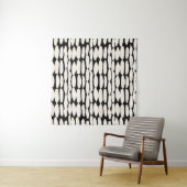 White black dot pattern. shibori circle seamless. タペストリー (インサイチュ)