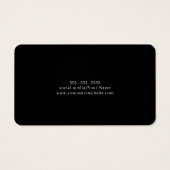 White Black Simple Elegant Earring Display Card (裏面)