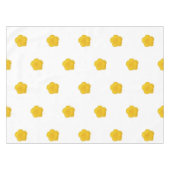 White & Black With Yellow Wildflower Photo テーブルクロス (正面(横))