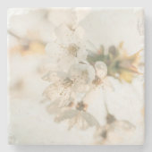 White Blossomの自然写真 ストーンコースター (正面)