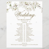 White Blossomフローラ結婚のスケジュール (正面)