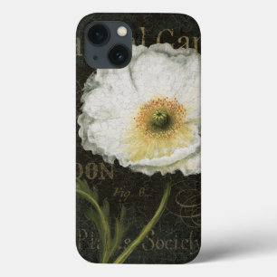White Blossoms and Leaves iPhone 13ケース