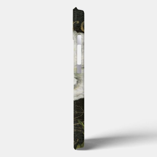 White Blossoms and Leaves Case-Mate iPhoneケース (裏面 / 左)