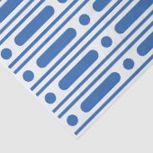 White Blue Bone Inlay Dots Border Decoupage Paper 薄葉紙 (詳細)