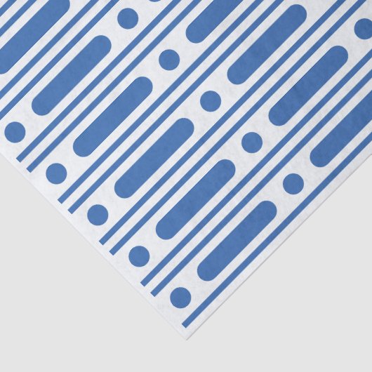 White Blue Bone Inlay Dots Decoupage Paper 薄葉紙 (詳細)