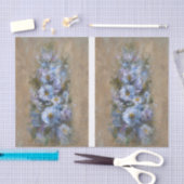 White /Blue Daises DBL 薄葉紙 (クラフト)