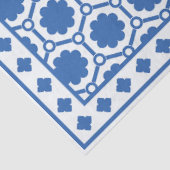 White Blue Modern Bone Inlay Decoupage Paper 薄葉紙 (詳細)