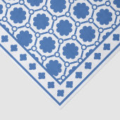 White Blue Modern Bone Inlay Decoupage Paper 薄葉紙 (詳細)