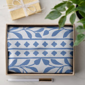 White Blue Traditional Bone Inlay Decoupage Paper 薄葉紙 (ギフト)