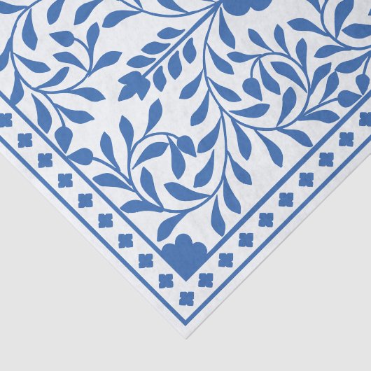White Blue Traditional Bone Inlay Decoupage Paper 薄葉紙 (詳細)